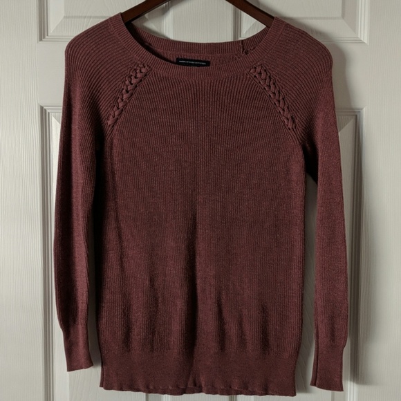 American Eagle Outfitters Sweaters - American Eagle Thin Knit Sweater Top Burgundy XS